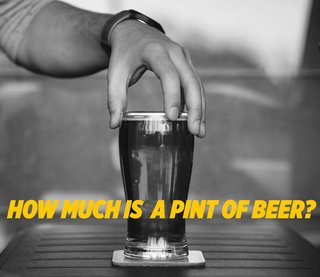 A pint of beer glass